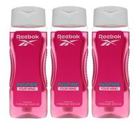3 x 400ml Reebok Shower Gel for Women - Inspire your mind