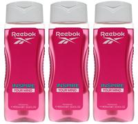 3 x 400ml Reebok Shower Gel for Women - Inspire your mind
