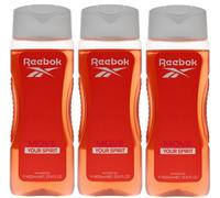 3 x 400ml Reebok Shower Gel for Women - Move Your Spirit