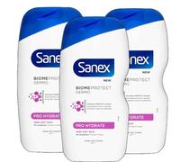 3 x 415ml | Sanex Biomeprotect Dermo Pro Hydrate Very Dry Skin Nourishing Shower Cream 415ml