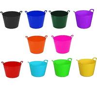 3 x 42 LITRE FLEXI BASKET -LARGE TUB -GARDEN -CONTAINER -FLEXIBLE STORAGE BUCKET - RANDOM COLOUR ASSIGNED