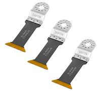 3 x 44mm LR Titanium Tipped Saxton Blades Fein Multimaster Bosch Makita Oscillating Multitool
