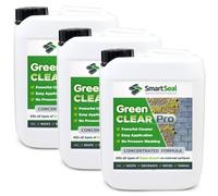 (3 x 5 Litres) SmartSeal Green Clear Pro - Powerful Green Algae Remover - Easy To Apply Best Mould, Lichen & Black Mould Remover - Roof Cleaner & Driveway Cleaner