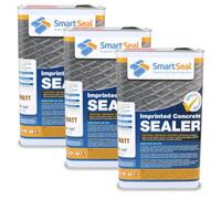 (3 x 5 Litres) Smartseal Imprinted Concrete Sealer, Matt Finish, Driveway and Patio Sealer, Outdoor Concrete Sealer for Stamped Concrete