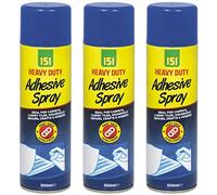3 x 500ml Adhesive Carpet Glue Spray for Multi Use Card Paper Carpet Foam Fabric Can