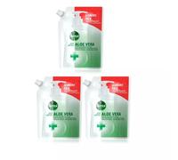 3 x 500ml Dettol No Touch Soft On Skin Aloe Vera liquid Soap Refill Hand Wash