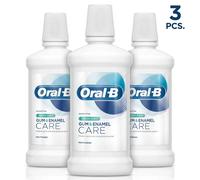 3 X 500ml Oral-B Protect Gum & strengthen Enamel Care Fresh Mint Mouthwash 0% AL