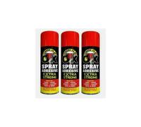 3 x 500ml SAAO Heavy Duty Spray Adhesive Glue for Carpet Tile Craft Fabric