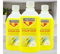 3 x 500ml Sugar Soap Liquid Removes grease and dirt