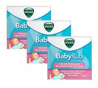 3 x 50g tab Baby Children Rub Cosmetic Massage Aloe Vera Rosemary Lavender