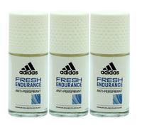 3 x 50ml Adidas Anti Perspirant Roll On for Women - Fresh Endurance
