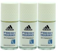 3 x 50ml Adidas Anti Perspirant Roll On for Women - Fresh Endurance