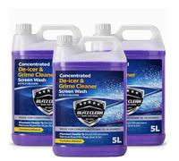3 x 5L Concentrated Screen Wash -16°C | High Performance Powerful Ultra-Concentrated Wiper Fluid, De-Icer & Windscreen Cleaner | Streak-Free, Paint-Safe | All-Season Formula ((15 L) 3 x 5L)