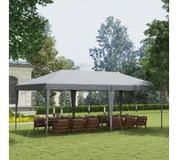 Outsunny 3 x 6 m Pop Up Gazebo Patio Party Event Heavy Duty Canopy Grey