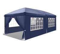 3 X 6 M Pop Up Gazebo Patio Party Event Heavy Duty Garden Outdoor Canopy Blue