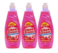 3 x 600ml Elbow Grease Washing Up Liquid Pink Blush Limited Edition