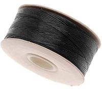 3 X 64-Yard NYMO Nylon Beading Thread Size D for Delica Beads, Black (Pack of 3 bobbins)