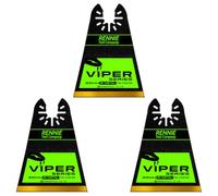 3 x 65mm Wide Bi-Metal Multi Tool Blade Titanium Coated For Wood & Metal | Compatible With Dremel Fein Multimaster Makita Dewalt Etc Oscillating Multitool Blade Cutter Saw Set