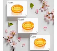 3 x 75g Pears Transparent Soap - Pure & Gentle Cleansing Bar with Natural Oils