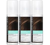 3 x 75ml Root Perfect Instant Root Concealer Spray - Dark Brown