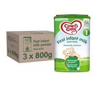 3 x 800g Cow & Gate First Baby Milk Formula Suitable From Birth