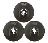 3 x 80mm Round Oscillating Multi Tool Blades/Wood Cutter Saw Blades Set | Compatible with Dremel Fein Multimaster Makita Stanley Worx Dewalt Multi Tool Etc Oscillating Multitool Blade