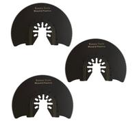 3 x 88mm Round Oscillating Multi Tool Blades/Wood Cutter Saw Blades Set | Compatible with Dremel Fein Multimaster Makita Stanley Worx Dewalt Multi Tool Etc Oscillating Multitool Blade
