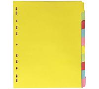 3 x A4+ 10 Part Card Dividers, Assorted, 1 Set