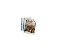 3 X A4 Punched Pocket Deluxe Top Opening Strip - Blue (Pack of 25)