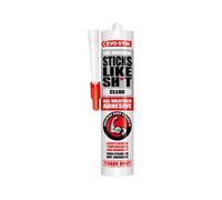 (3 x Adhesive WHITE) 3 x 290ml Evo-Stik Sticks Like Adhesive & Sealant