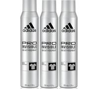 3 x Adidas 48H Anti Marks Antiperspirant Spray 200ml - Pro Invisible