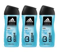 3 x Adidas Body Hair Face Shower Gel 400ml - Ice Dive (Refreshing)