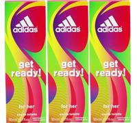 3 x Adidas - Get Ready for Her Eau de Toilette Spray 50ml
