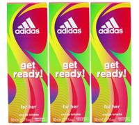 3 x Adidas - Get Ready for Her Eau de Toilette Spray 50ml