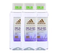 3 x adidas Pre-Sleep Calm Shower Gel with Lavender Essential Oil 250 ml Each
