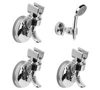 3 x Adjustable Shower Head Holder, Wall Mount, Shower Holder, No Drilling with Vacuum Suction Cup, Universal Shower Head Holder for the Bathroom
