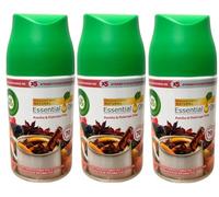 3 x Air Wick Freshmatic Spray Refill 250ml - Crackling Fire & Cinnamon Spice