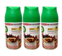 3 x Air Wick Freshmatic Spray Refill 250ml - Crackling Fire & Cinnamon Spice
