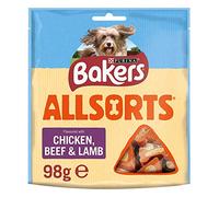 3 x Allsorts Dog Treats Chicken and Beef 98g - Case of 6 (588g)