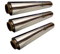 3 x Aluminium Kitchen Catering Tin Foil 12" (300mm x 75m) Strong Cutter Box by oneone