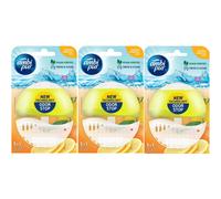 3 x Ambi Pur Toilet Liquid Rim Block (Holder + Refill 55 ml) - Lemon & Mandarin