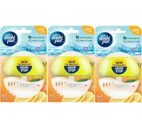 3 x Ambi Pur Toilet Liquid Rim Block (Holder + Refill 55 ml) - Lemon & Mandarin