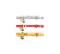 3 X Ancol Reflective Elasticated Cat Collars (Assorted Colors)