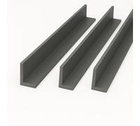 3 x Anthracite Grey 1 Metre UPVC Plastic Rigid Angle 70 x 30mm Corner Cover Trim 90 Degree