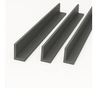 3 X Anthracite Grey 1 Metre Upvc Plastic Rigid Angle 70 X 30mm Corner Cover Trim 90 Degree