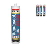 3 x Anthracite Grey Soudal SWS Sealant Hybird Polymer Silicone Low Modulus Airtight Soudaseal