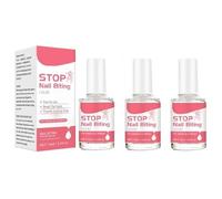 3 x anti-nail chewing nail polish, anti-bite nail polish, against fingernails, bitter nail water, against nail biting, mild and safe for stops fingernail chewing and thumb sucking, for everyday life