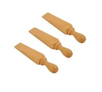 3 X Apollo Beech Wood Door Stopper Doorstop Wedge Doors Stop Stops Jam Wooden