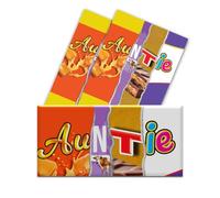 3 x Auntie Chocolate Bar Wrapper - Get Well Soon Gifts, Teacher Gifts, Funny Gifts for Women, Men, Teachers Birthday Present Rude Joke Secret Santa (Chocolate not included)