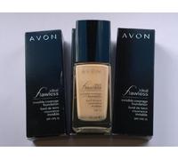 3 x Avon Ideal Flawless Invisible Coverage Liquid Foundation in Ivory